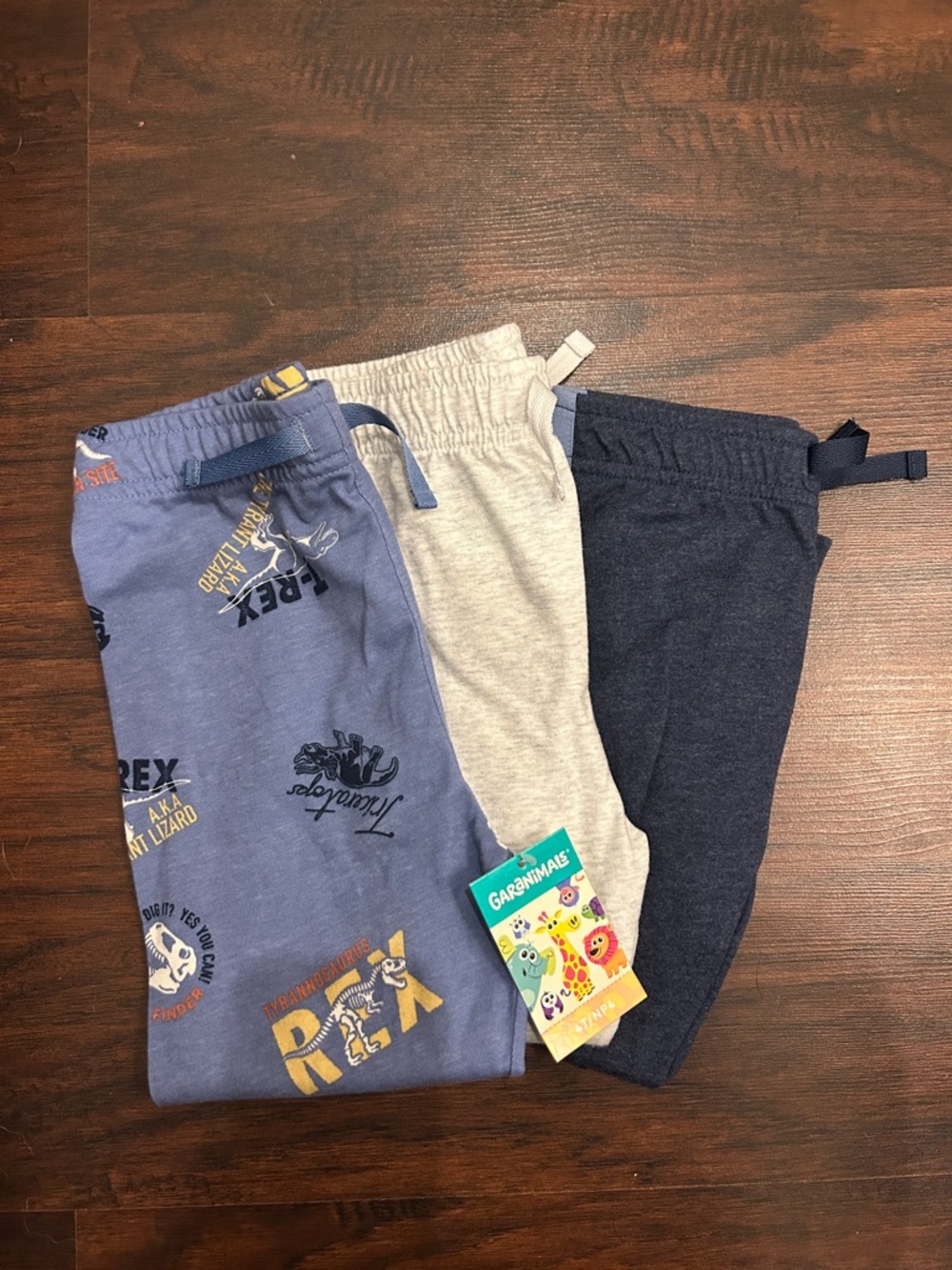 NWT 3 Pairs of Garanimals Toddler Boy Jogger Pants Sz 4T